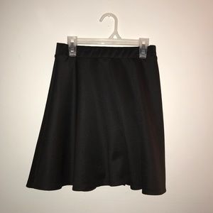 Black skater skirt