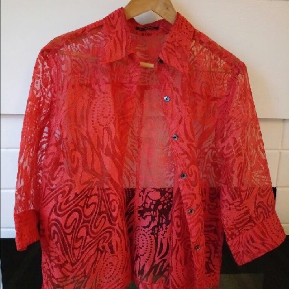 Beautiful red patterned shirt