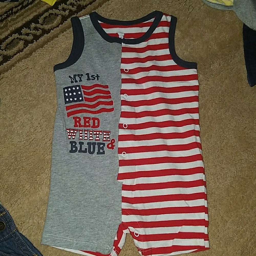 1st red white & blue outfit