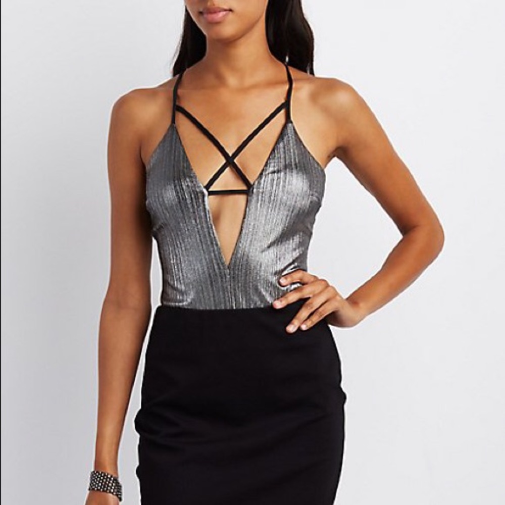 Metallic bodysuit