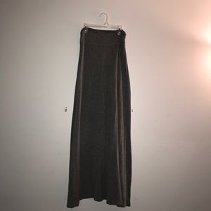 Gray maxi skirt