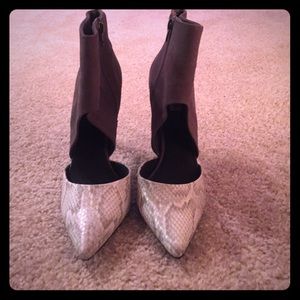 Snake skin Ankle heels