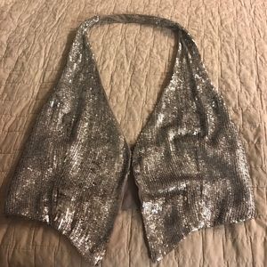 Armani Exchange sequin vest