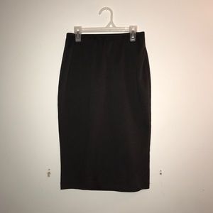 Black pencil skirt