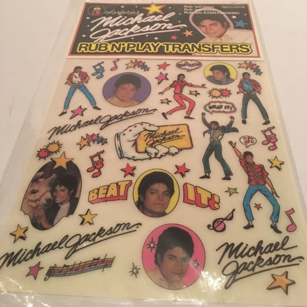 RARE NIB MICHAEL JACKSON COLORFORM   RUB-n-PLAY!! - Picture 3 of 5