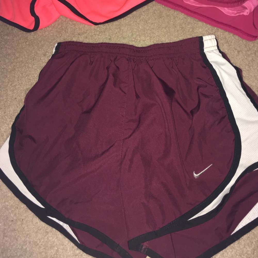 Maroon Nike shorts