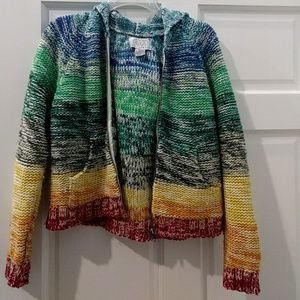 FP Rainbow knit sweater