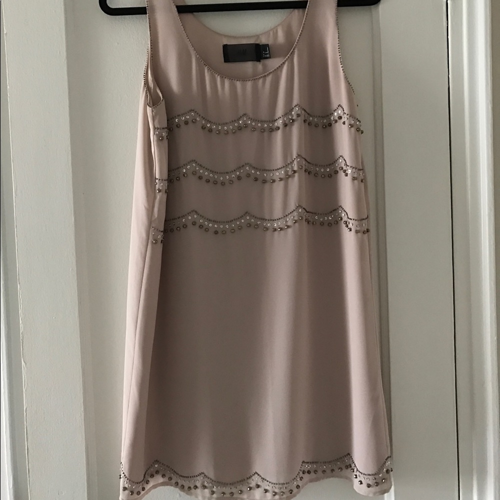 H&M Beaded Silk Dress