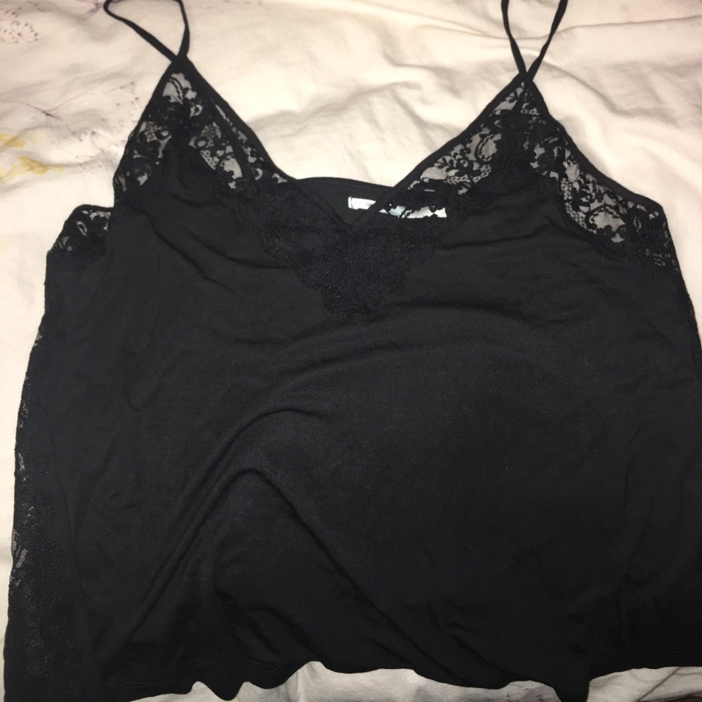 Urban Outfitter KB Black Lace Tank Top