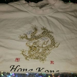 90s GWEN STEFANI INSPIRED DRAGON CROP TOP