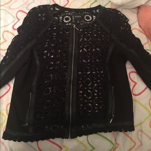 Light weight lace moto jacket