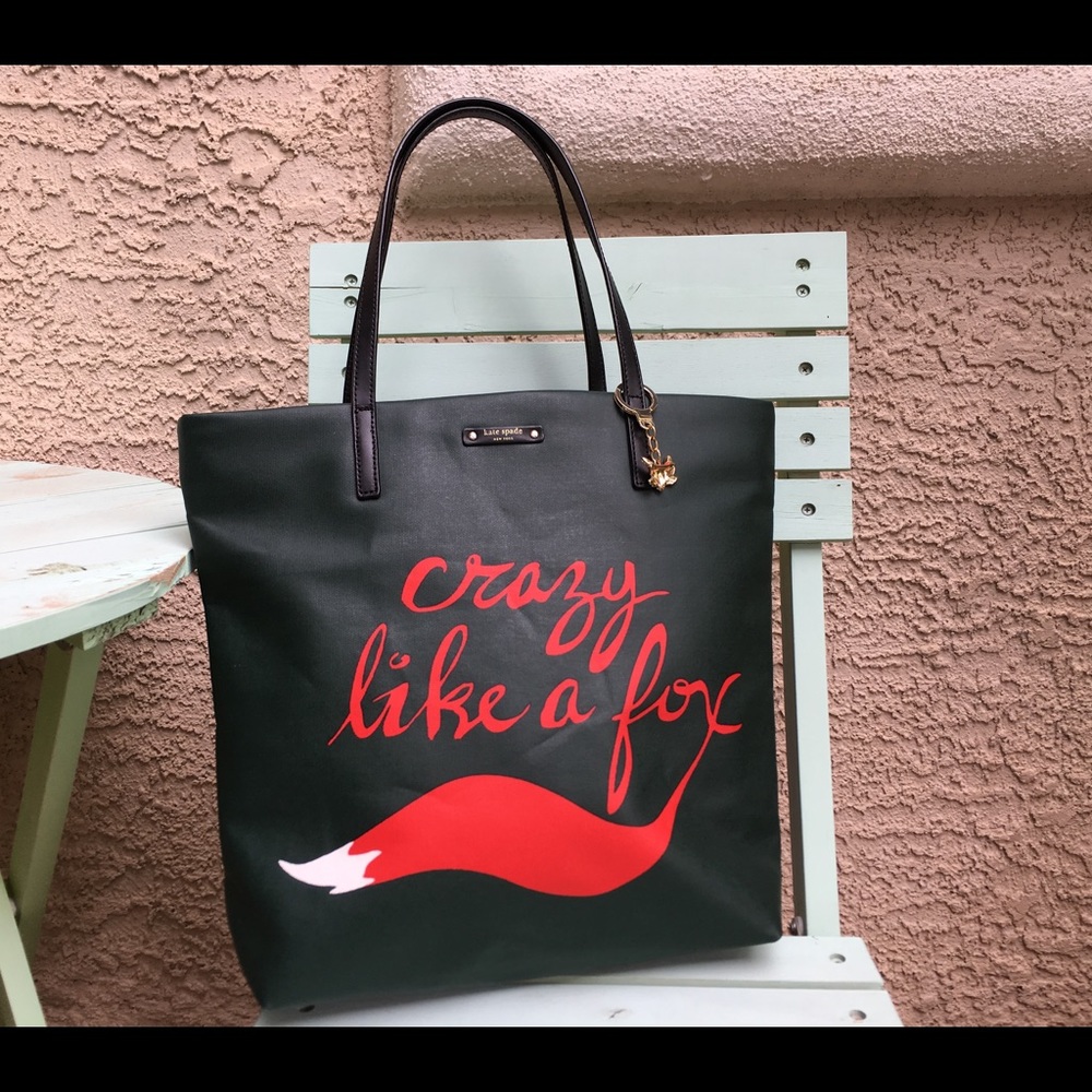 Kate Spade "crazy like a fox" large tote