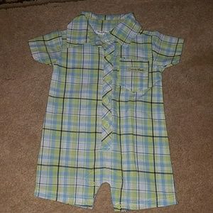 Calvin Klein one piece plaid