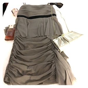 Jessica Simpson Taupe strapless dress.