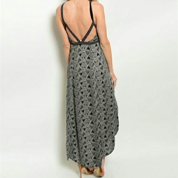 Clearance - Abstract Print Maxi Dress - Picture 2 of 2