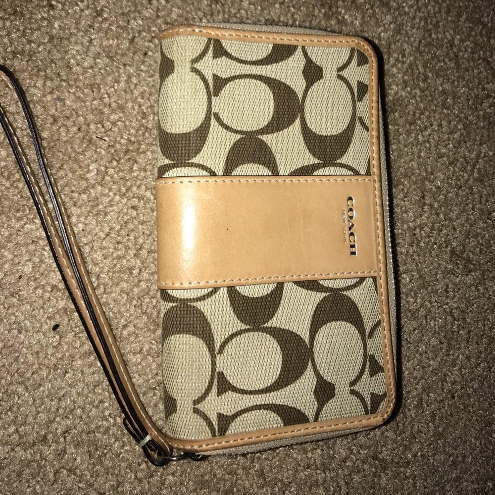 Coach Signature Wristlet