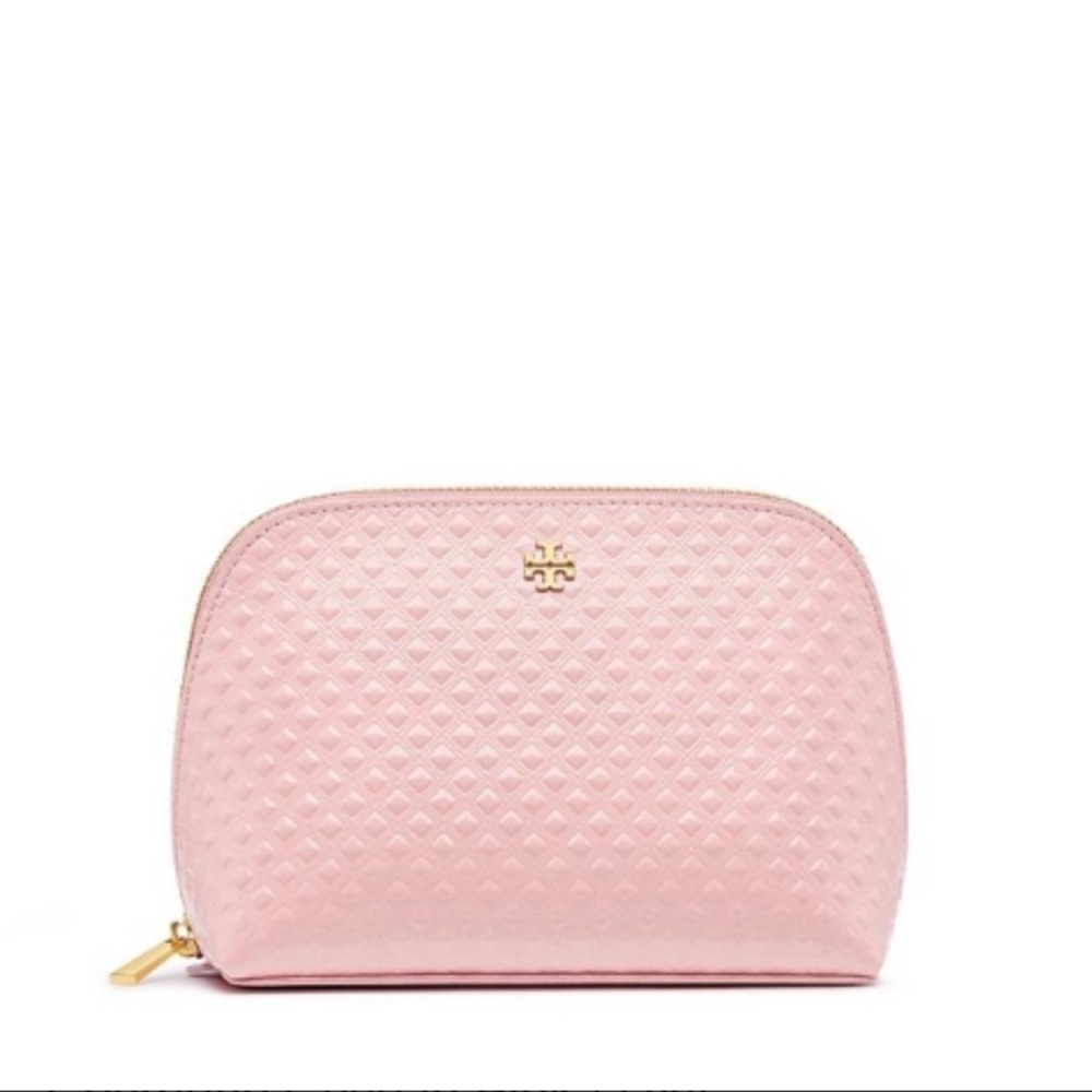 Tory Burch Marion Embossed Patent Cosmetic Case