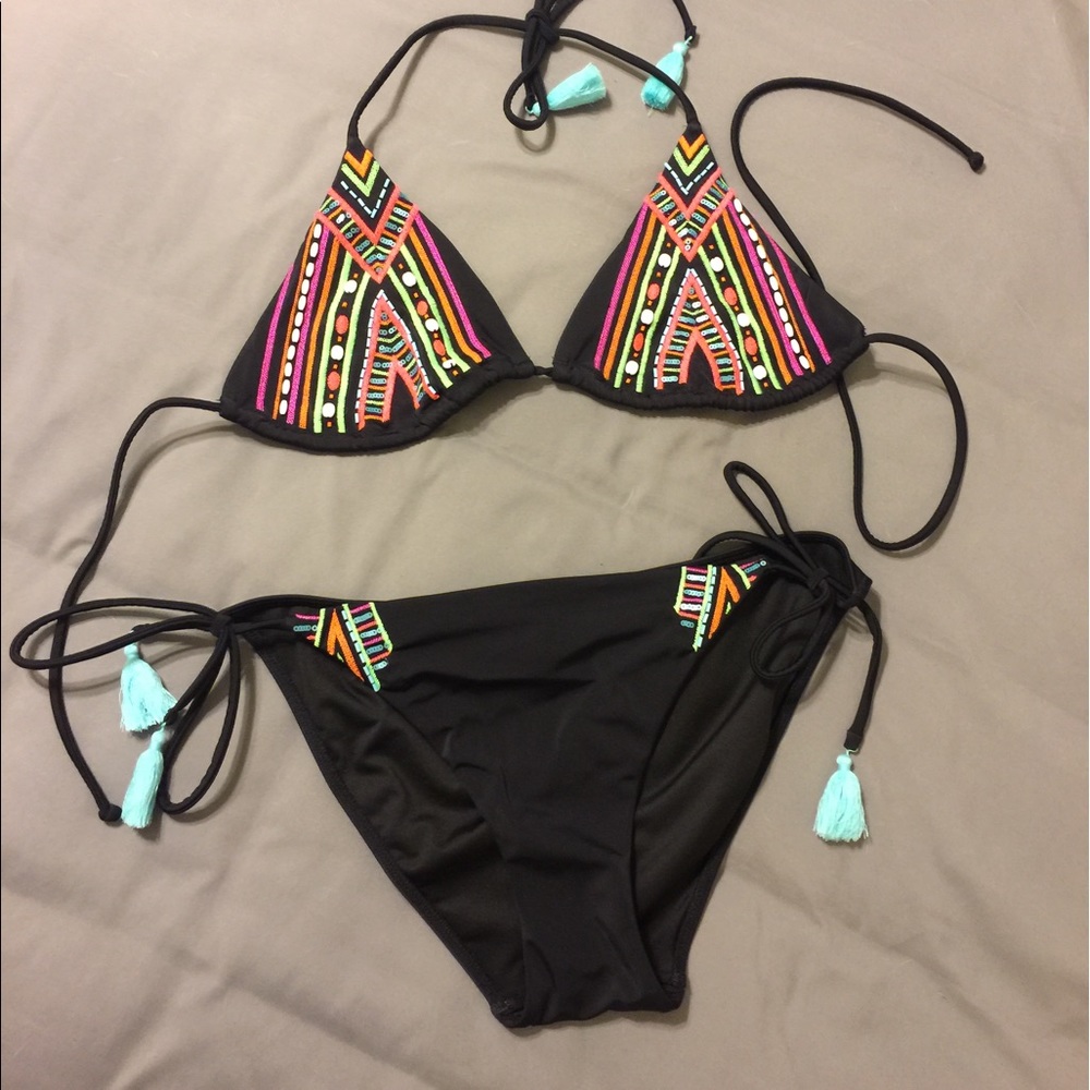 Victoria's Secret Neon Aztec Swimsuit