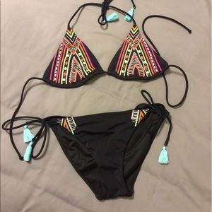 Victoria's Secret Neon Aztec Swimsuit