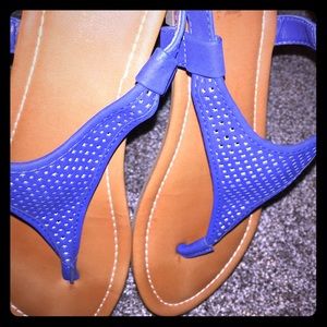 🔹Royal Blue a.n.a brand thong sandals🔹
