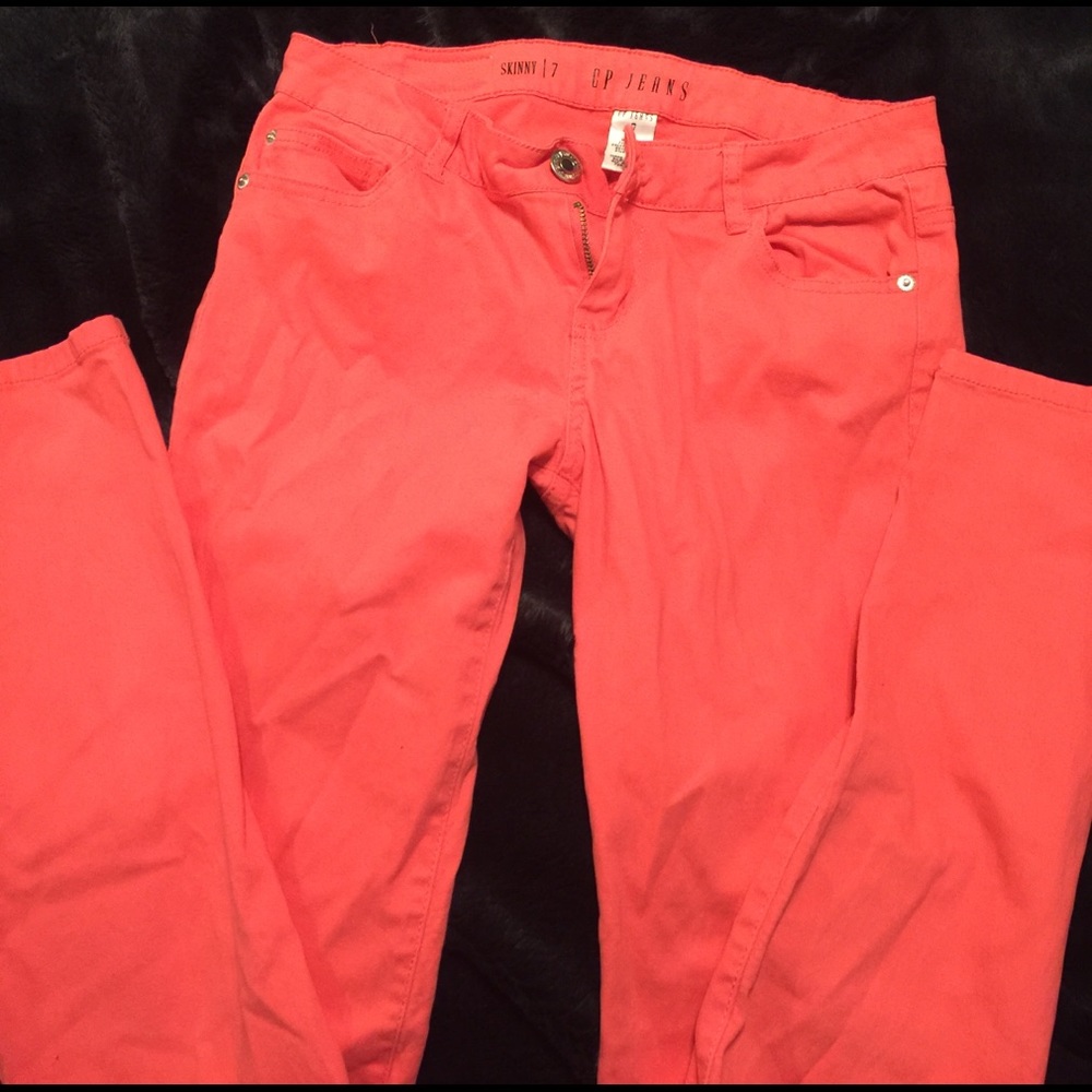 Calypso coral skinny jeans