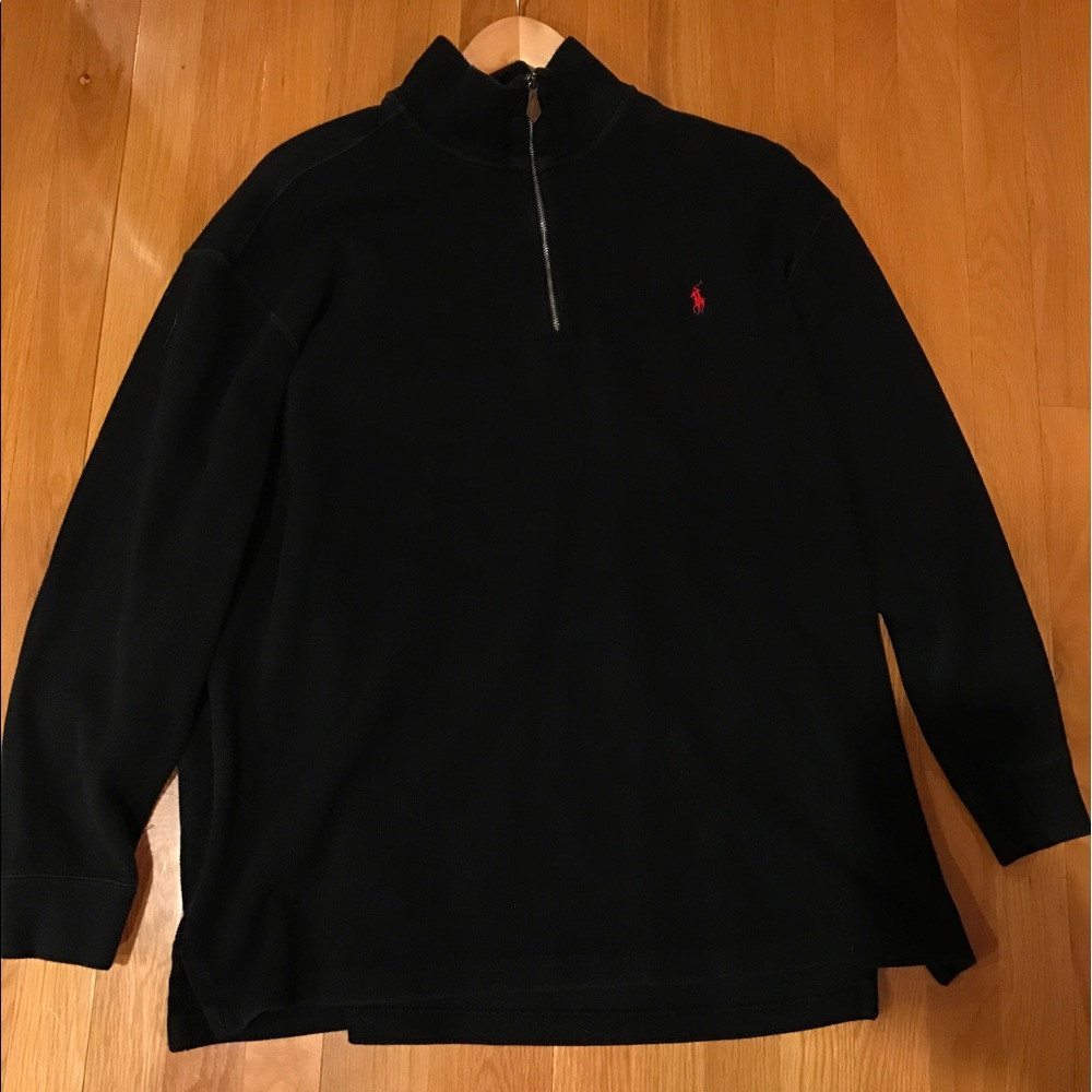 Polo Ralph Lauren Black Quarter Zip Pullover