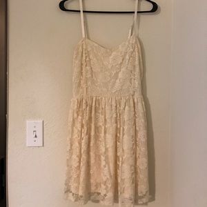 Cream lace dress