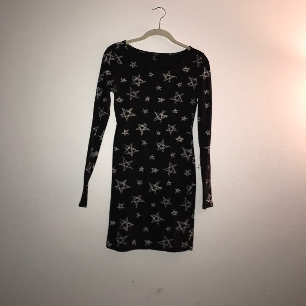 Long sleeve body con midi dress