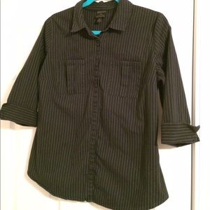 3/4 Sleeve Button Down Shirt