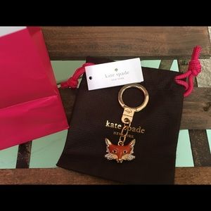 Kate Spade fox keychain