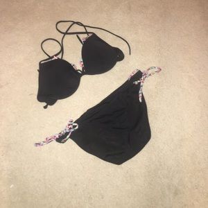 black push up bikini