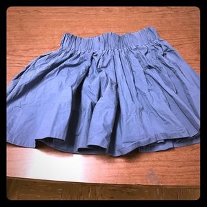 Blue Ruffled Skirt