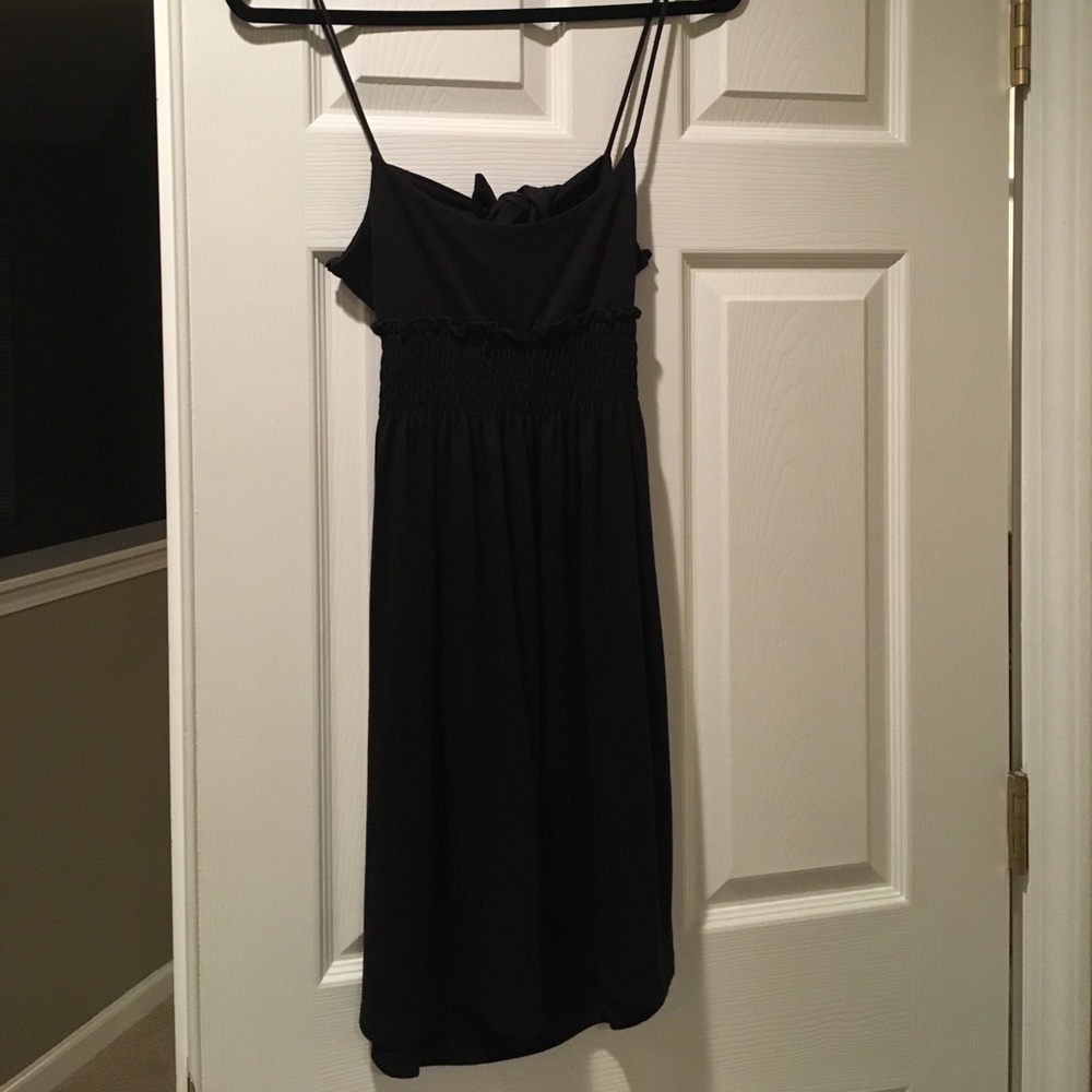 Black cotton dress