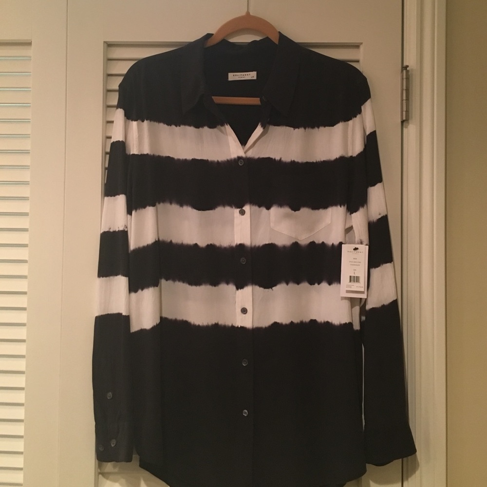 Equipment 100% silk blouse
