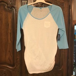 NWT maternity baseball t-shirt
