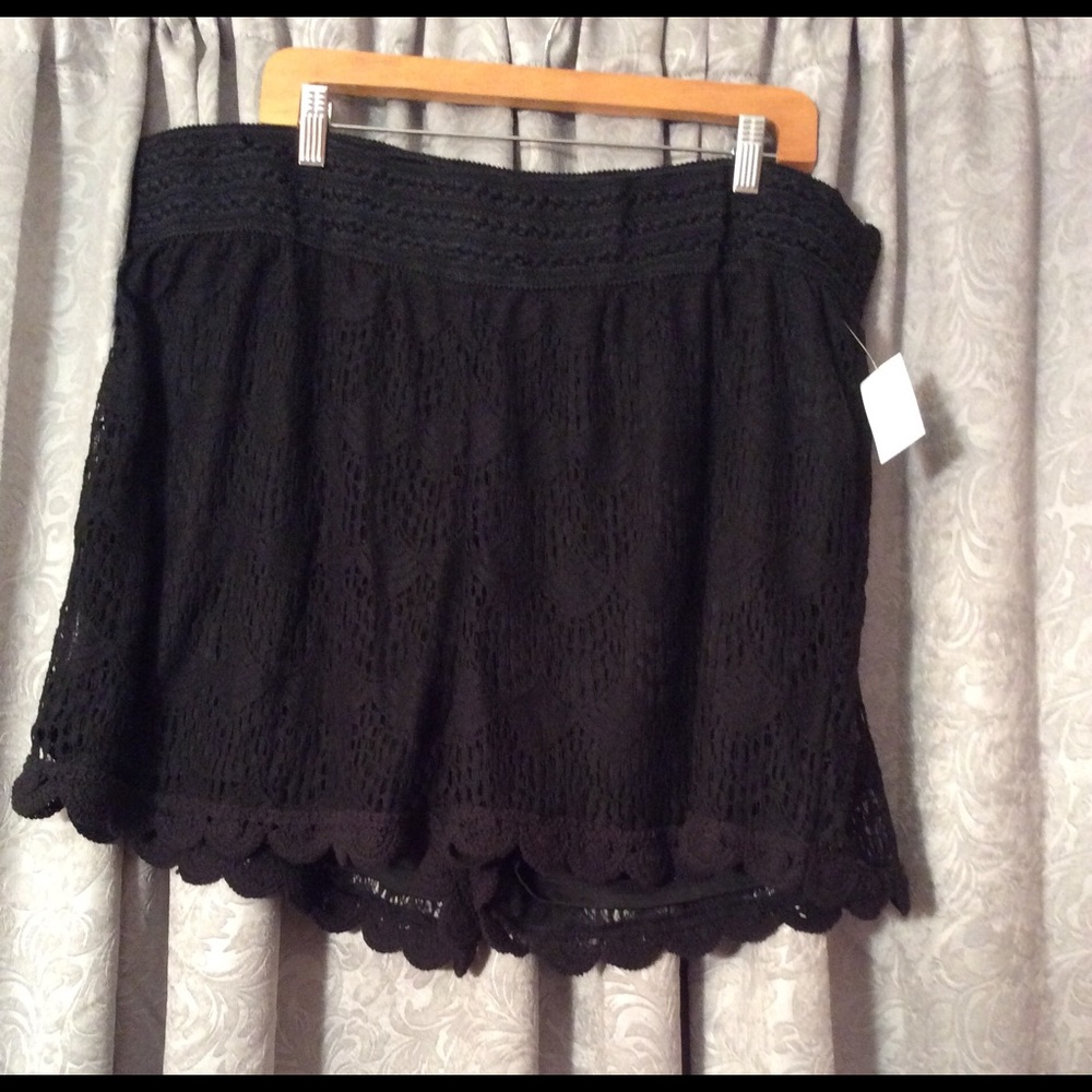Black Lace Shorts