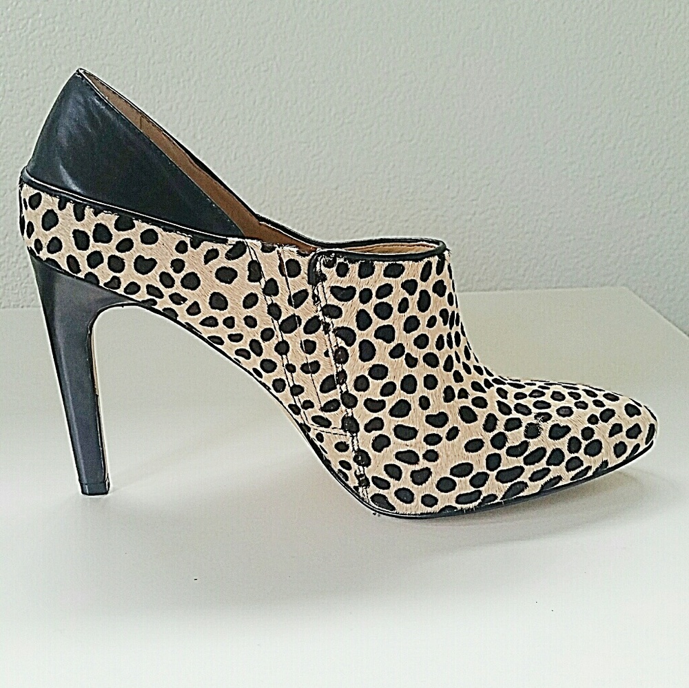 Calf Hair Ann Taylor Leopard Print Heels 8.5