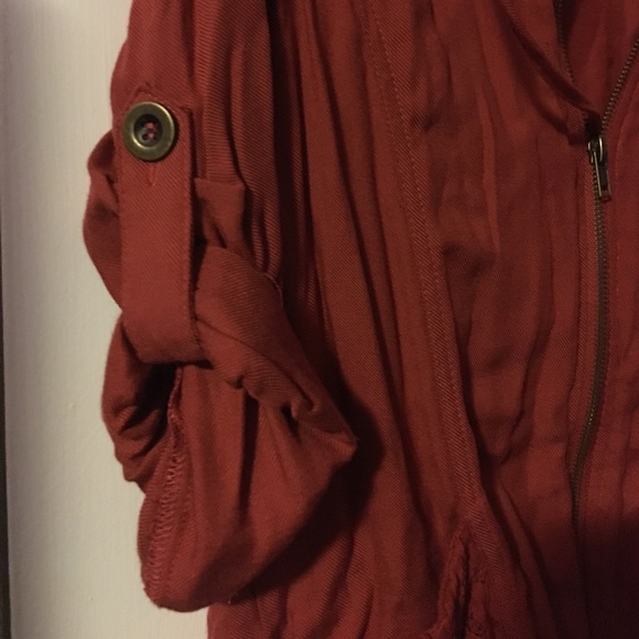 American rag jacket on burnt orange. - Picture 4 of 6