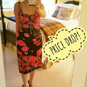 Suzi Chin for Maggie Boutique Dress with Poppies