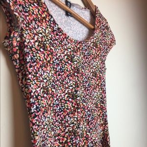 Micro-floral Skater Dress