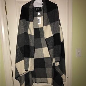 CLUCE Plaid Vest Black Small