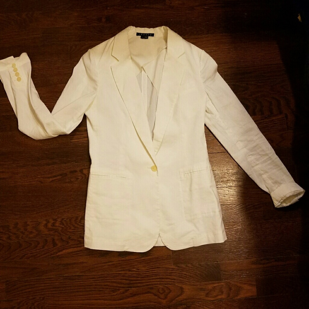 Theory White blazer
