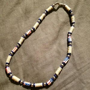 American flag necklace