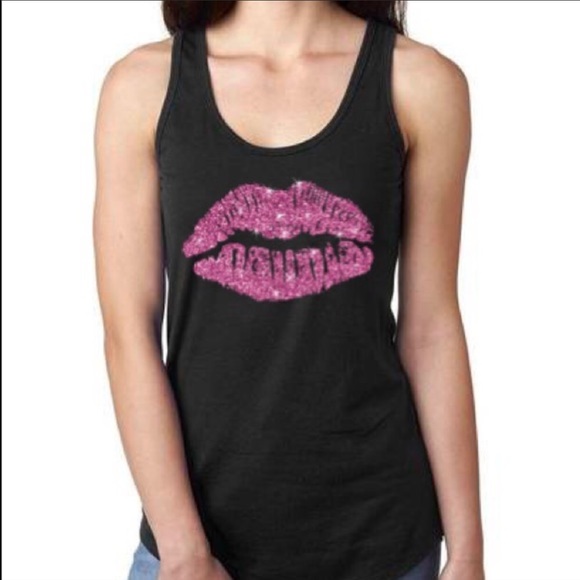 New Lips Racerback Tank Top - Picture 2 of 5