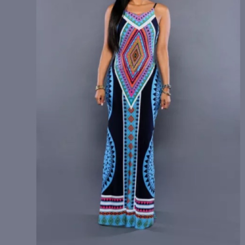 Color me with fun maxi dress - Picture 2 of 3