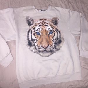 Vintage Colorful Tiger Sweatshirt