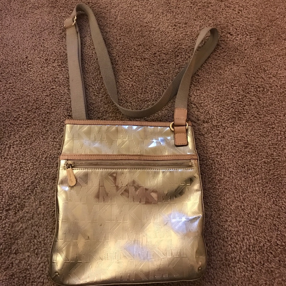 Michael Kors Gold Crossbody Bag