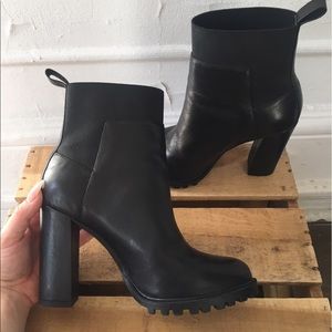 Black High Heel Ankle Booties