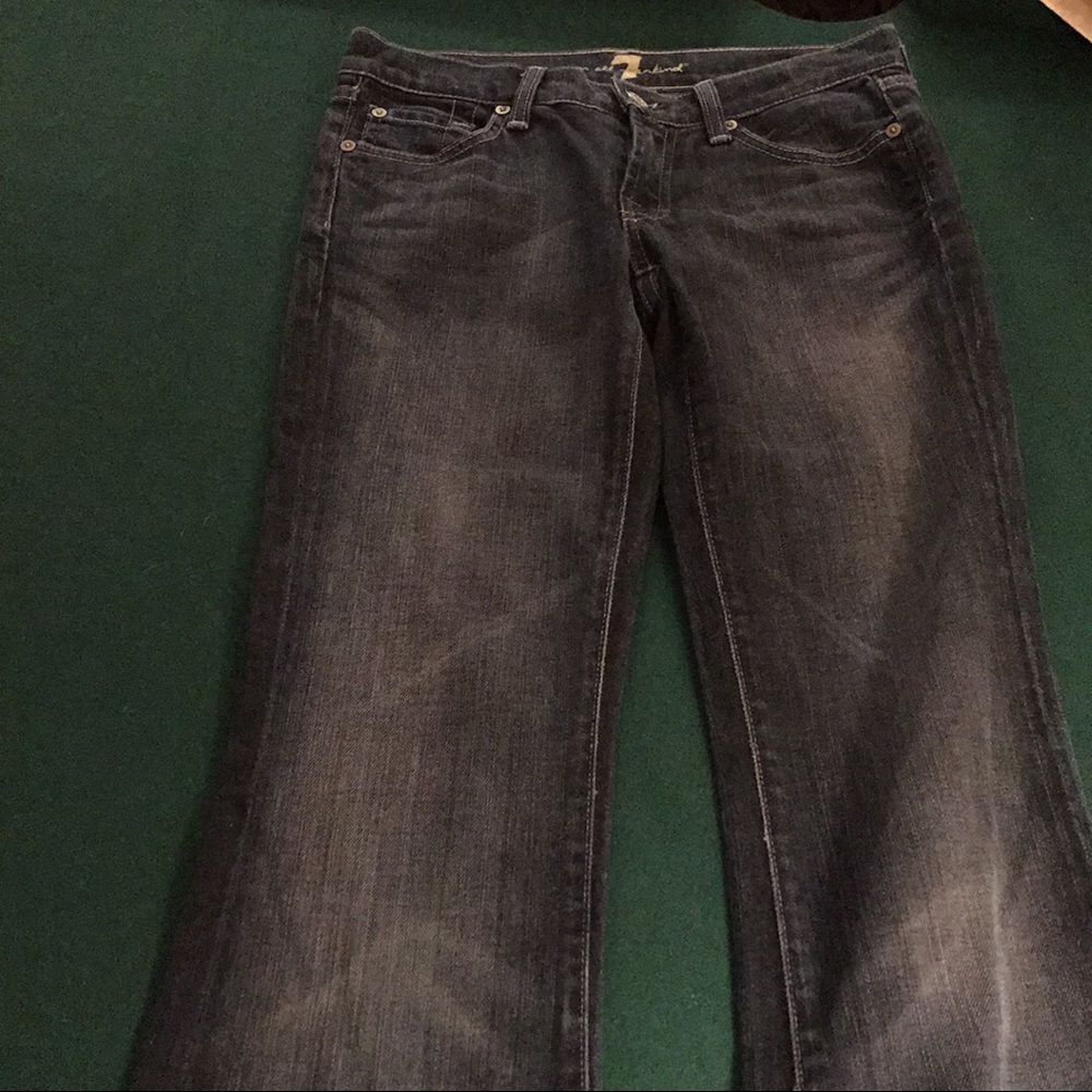Sevens boot cut/flare jeans. Dark wash