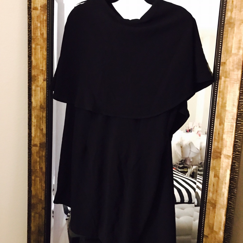 NWT F21 black cape dress